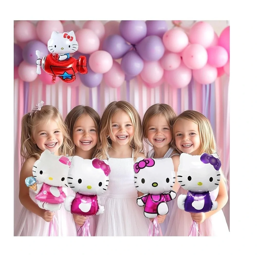 12 Piece Hello Kitty‎ Foil Balloon Set Party Decorations Birthday Event Shower